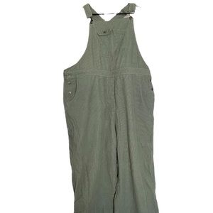 Green Corduroy Overalls